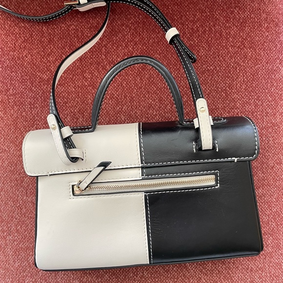 Cafune Stance Wallet Crossbody Bag - Black White Two Tone - Retail $433. - Picture 7 of 13